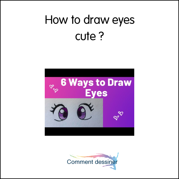 How to draw eyes cute
